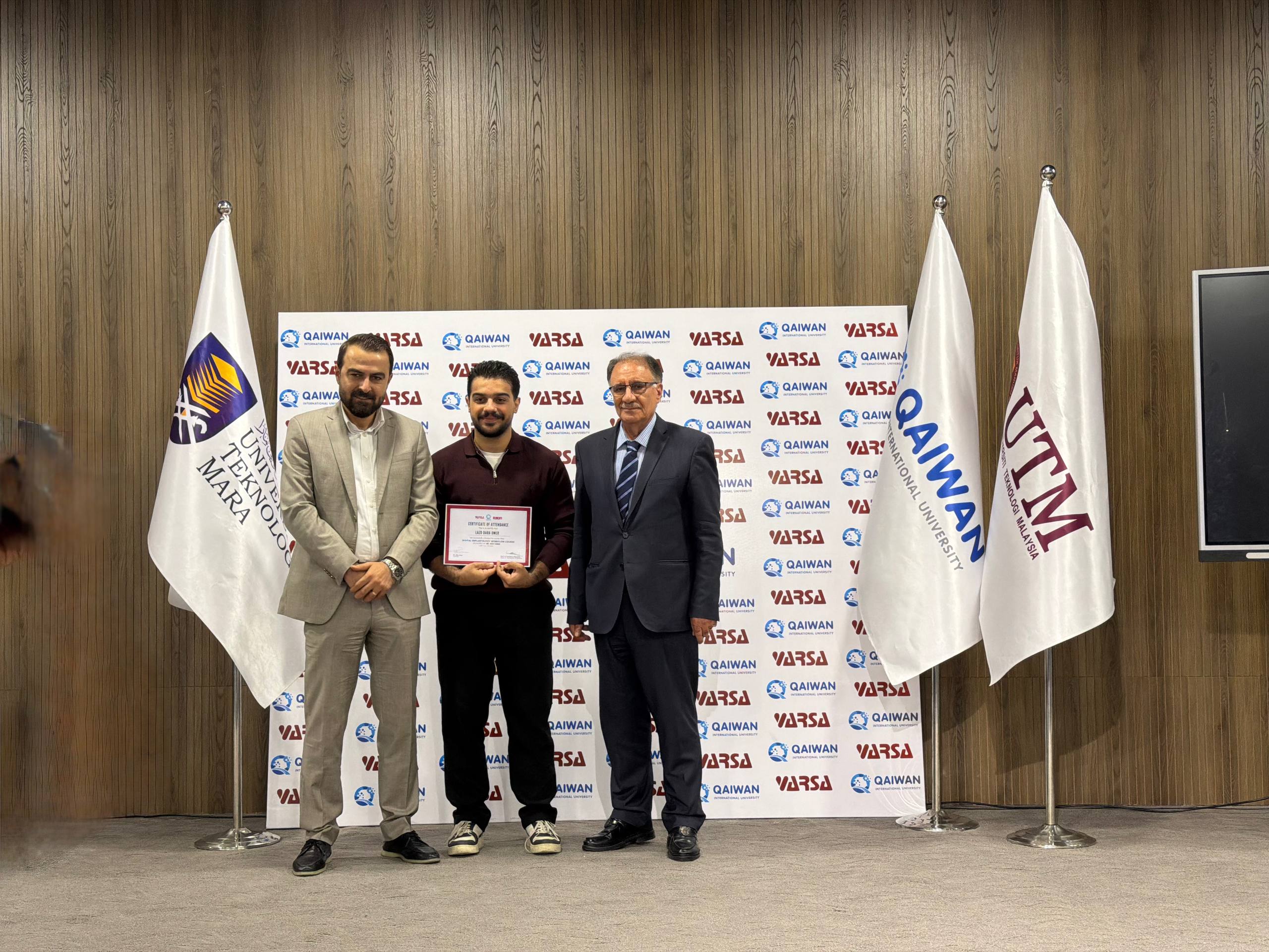 QIU Dentistry Students Receive Certificates of Participation in Dental Implantology Course