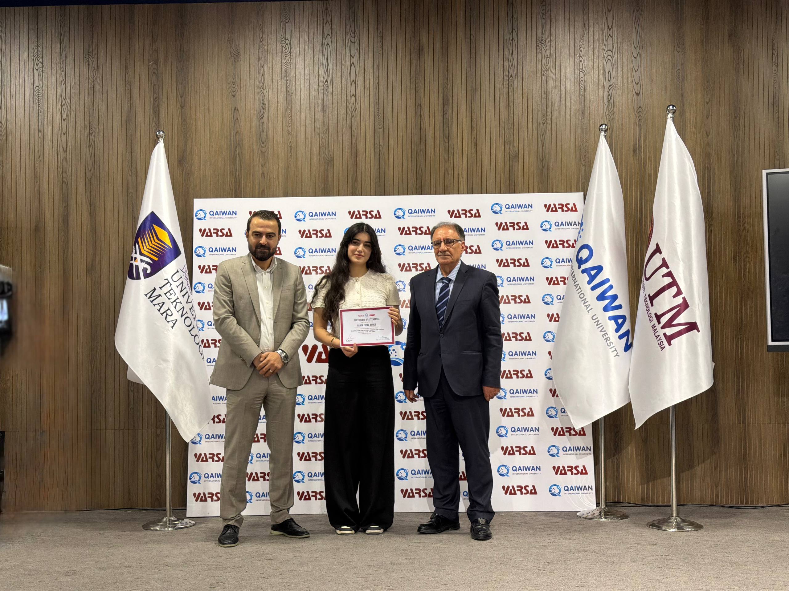 QIU Dentistry Students Receive Certificates of Participation in Dental Implantology Course